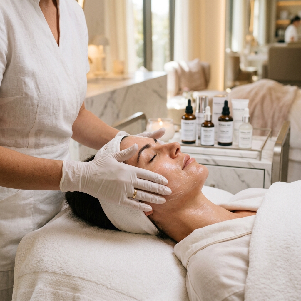 Zabieg kosmetyczny w gabinecie beauty